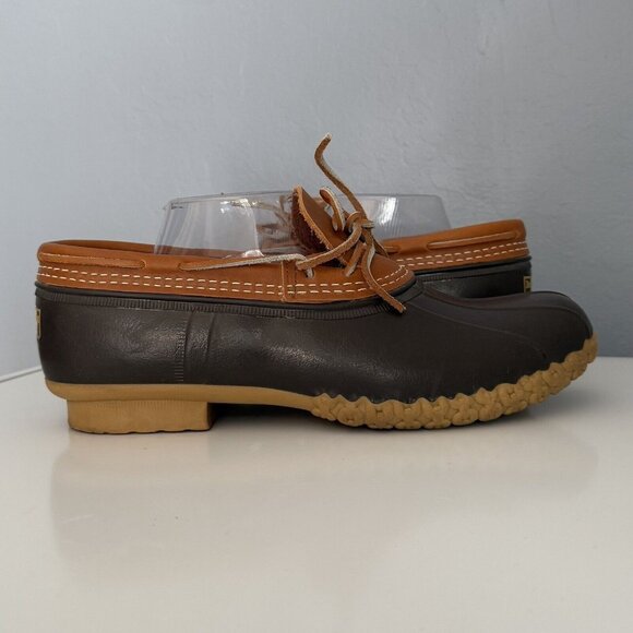 Women's L.L.Bean Rubber Moc Boots Size 10 M Tan Brown - Picture 3 of 10